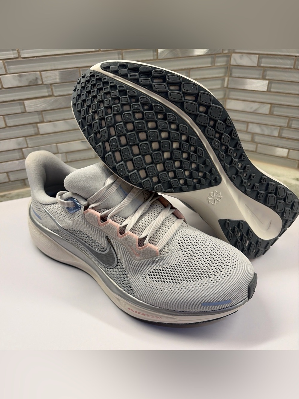 New Women- Nike Pegasus 41 Photon SZ 8 Dust Sail Pink Metallic Pewter [FD2723-00
